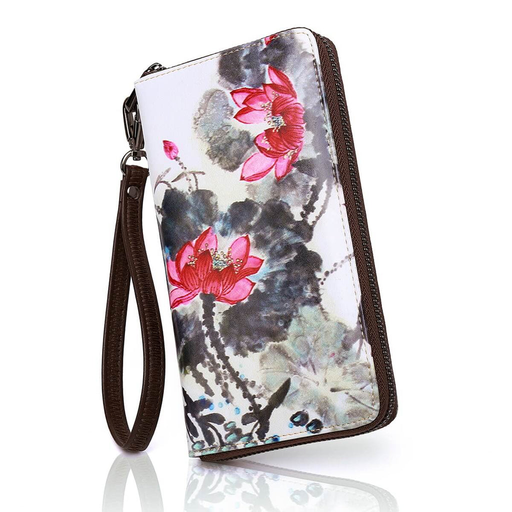 Ink flower Long wallet 3D inkjet Print Long wallet