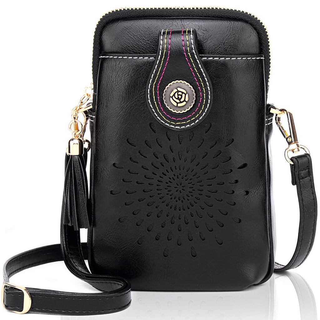 Black CrossBody Bag-Sunflower SunFlower Series CrossBody Bag