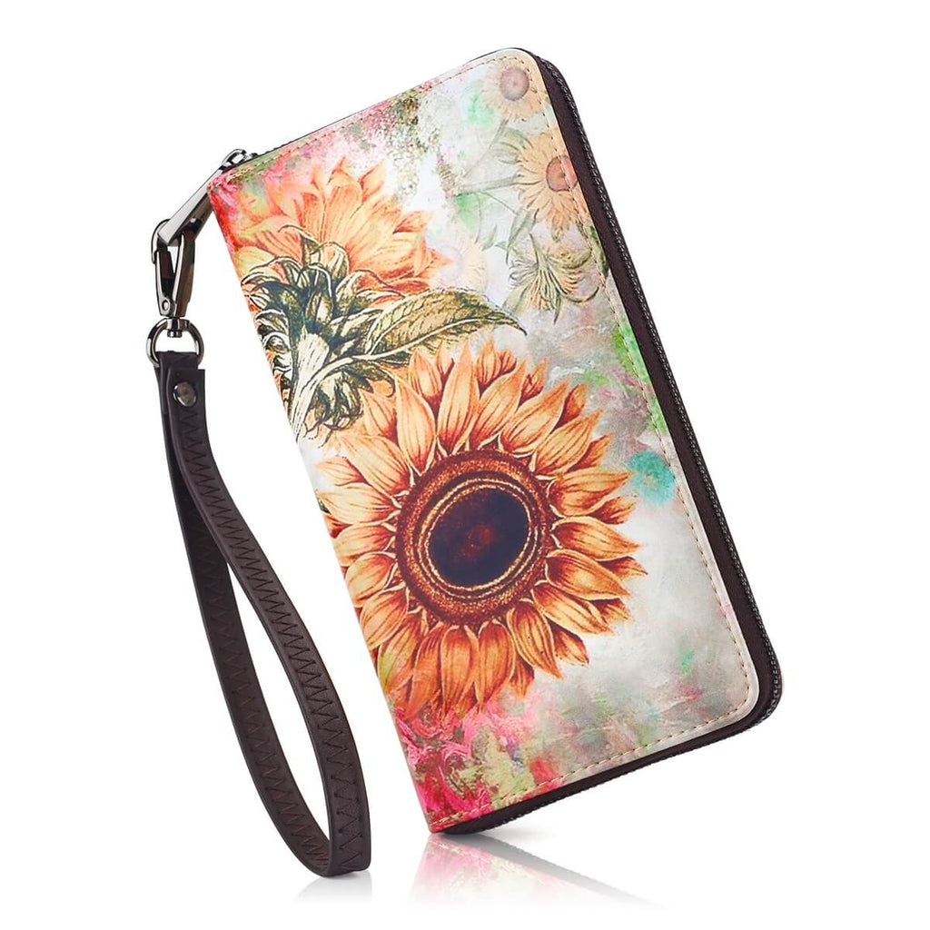 Sunflower Long wallet 3D inkjet Print Long wallet