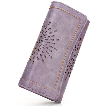 Purple Long wallet SunFlower Series Long wallet