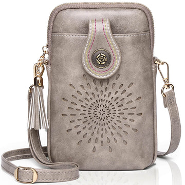 Gray CrossBody Bag-Sunflower SunFlower Series CrossBody Bag