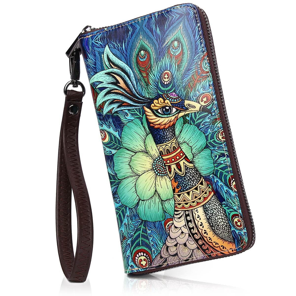 Peacock Long wallet 3D inkjet Print Long wallet