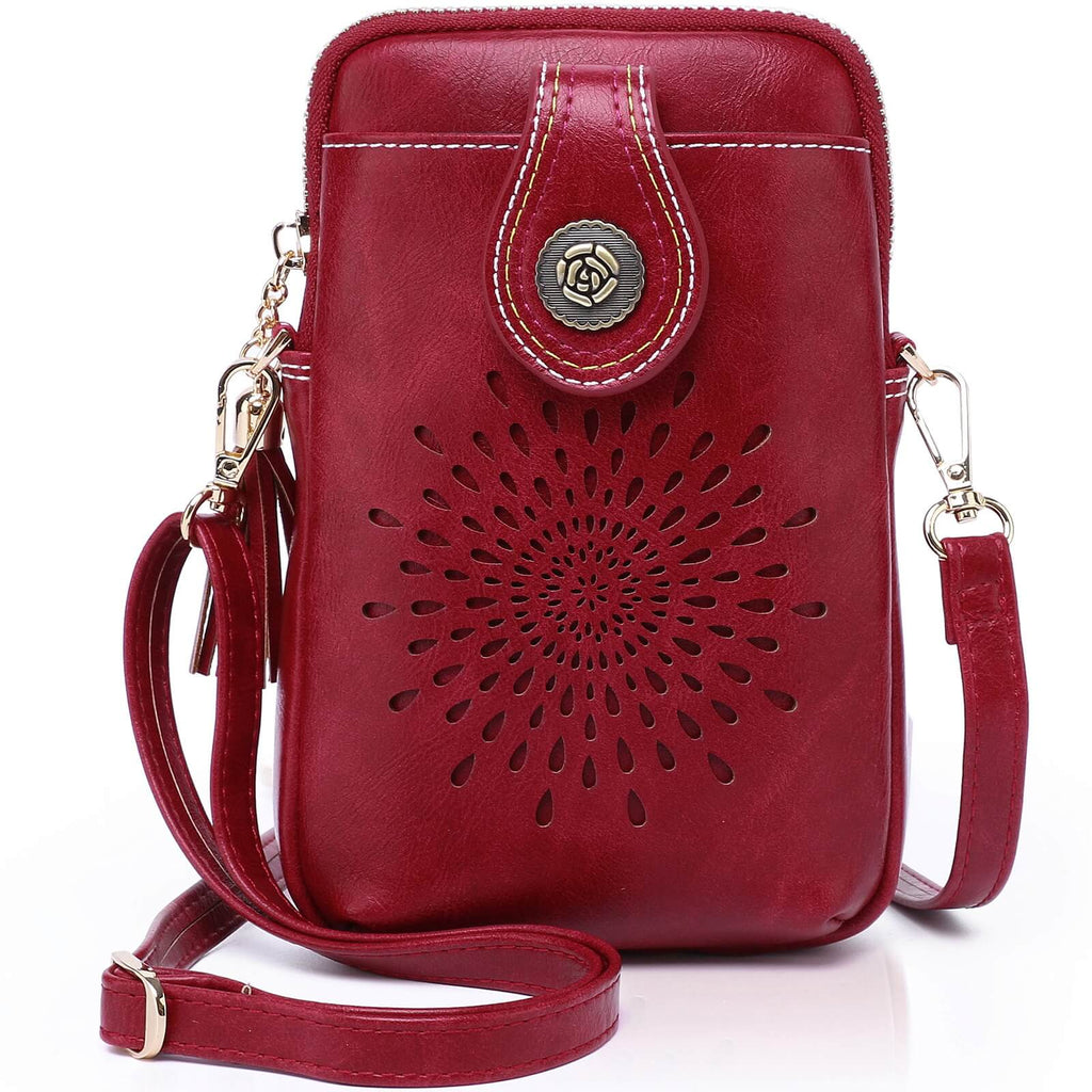 Red CrossBody Bag-Sunflower SunFlower Series CrossBody Bag