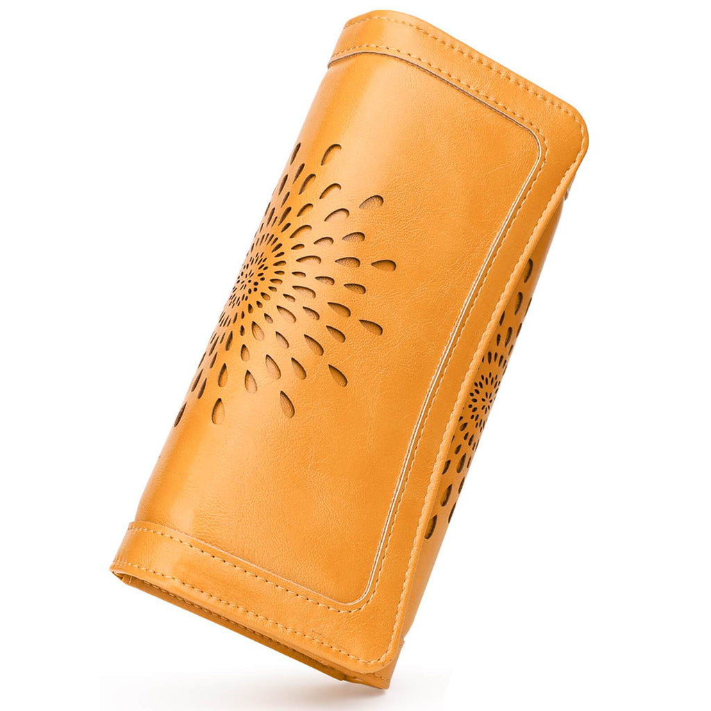 Best-selling year-end gifts: Women's trifold Rfid wallets SunFlower Series Long wallet