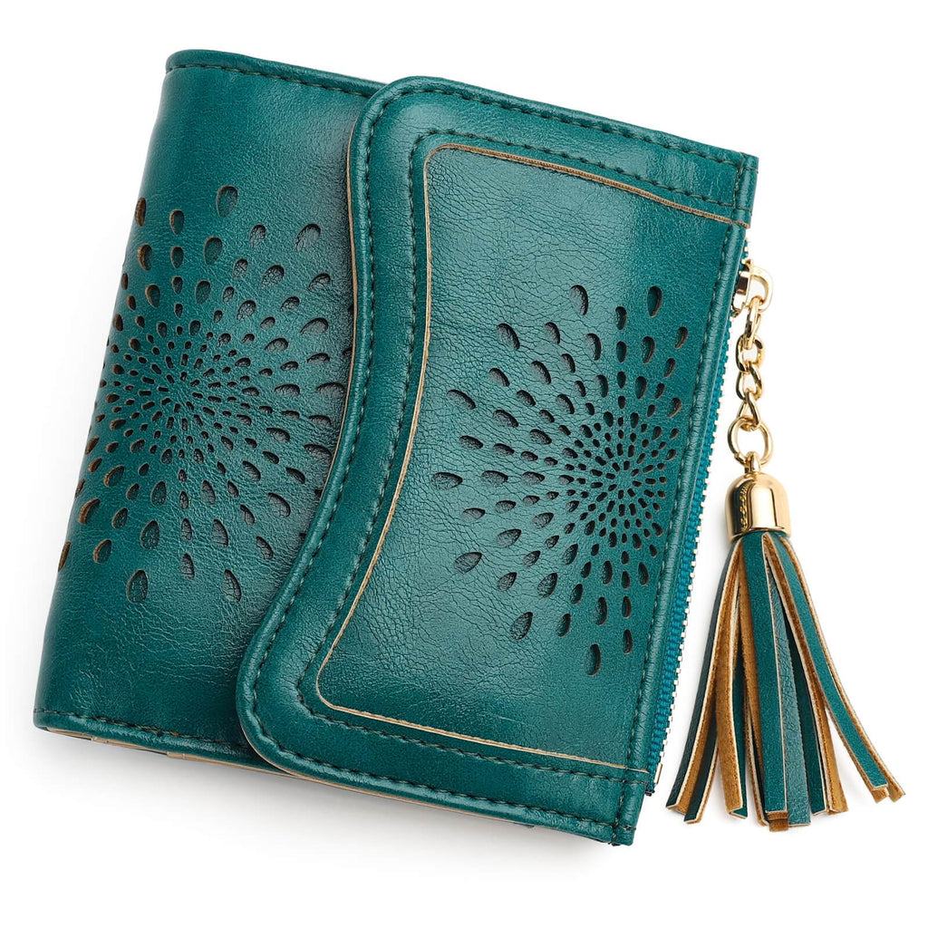 Peacock Blue Slim Wallet SunFlower Series Slim Wallet