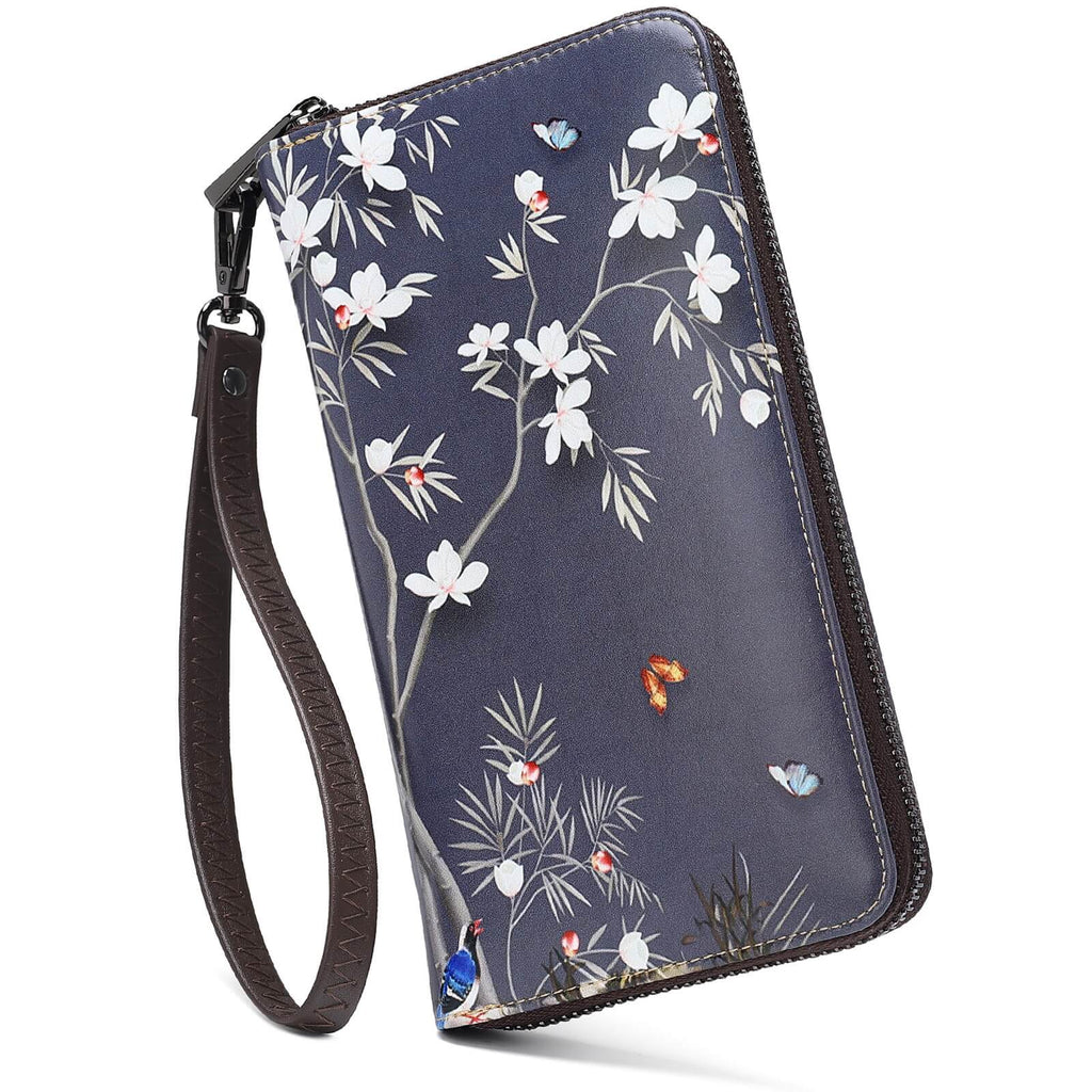 Small White flower Long wallet 3D inkjet Print Long wallet